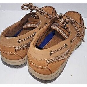 Lanesboro Mens 11M Light Brown Tan Leather Upper Boat Shoes